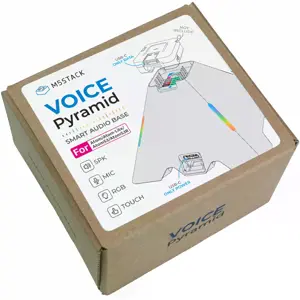 Base de Áudio e Interação por Voz com Microfone, Altifalante e LEDs RGB p/ Módulos Atom