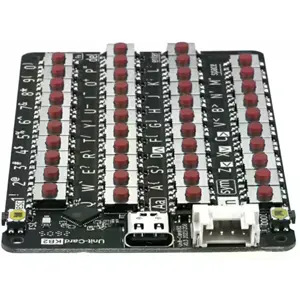 Teclado compacto con 42 teclas y ESP32-C61HF4 para proyectos IoT