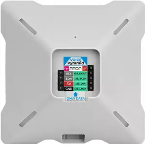 Base de Áudio e Interação por Voz com Microfone, Altifalante e LEDs RGB p/ Módulos Atom