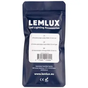 Conector para fitas LED RGBW de 12mm c/ cabo de 15cm - [5 Unid.]