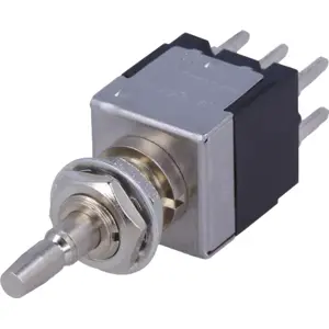 Botão interruptor de pressão ON-ON 250VAC 3A DPDT(6 pinos) metálico
