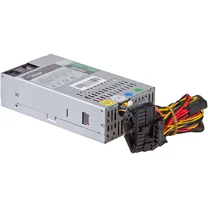 Fonte de alimentação Flex ATX Mini-ITX 200W 1U (20+4 pinos, P4, 2x SATA, 2x Molex)