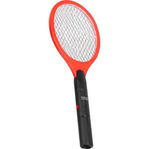 Raqueta mata-moscas roja eléctrica (2xAA)