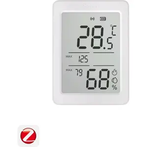 AirGuard TH Ecrã LCD de 3,6'' Sensor de Temperatura e Humidade Zigbee