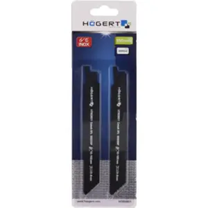 Lâmina para serra de sabre 132mm p/ aço 1-3mm - 2 und