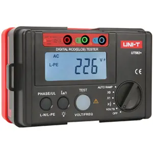 Testador Digital de Disjuntores RCD (ELCB) para Circuitos Monofásicos