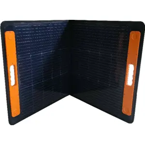Painel fotovoltaico monocristalino dobrável tipo mala 12V (17.4V) 5.75A 100W - 580/1160x580mm