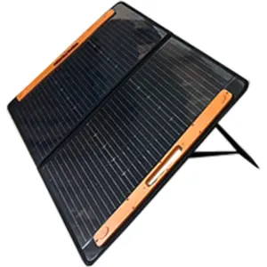 Painel fotovoltaico monocristalino dobrável tipo mala 12V (17.4V) 5.75A 100W - 580/1160x580mm