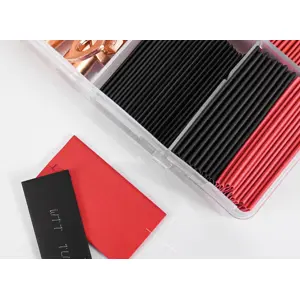Kit de terminais olhal em cobre + mangas termo-retráteis (150 peças)