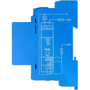 Módulo para calha DIN c/ 1 relé para automação WiFi/BT/LAN - 110/240VAC 16A