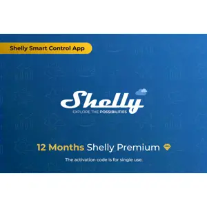 Voucher de Subscrição Shelly Cloud Premium 12 Meses (ativação única por código QR)