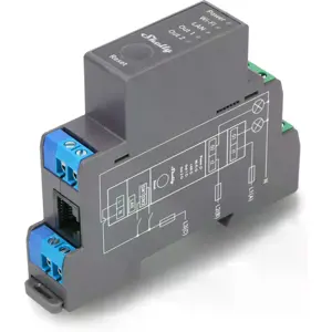 Módulo para calha DIN c/ 2 relés para automação WiFi/BT/LAN - 110/240VAC 2x16A