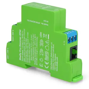 Módulo controlador Dimmer inteligente para calha DIN de 2 canais 2x200W