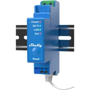 Módulo para calha DIN c/ 1 relé para automação WiFi/BT/LAN - 110/240VAC 16A
