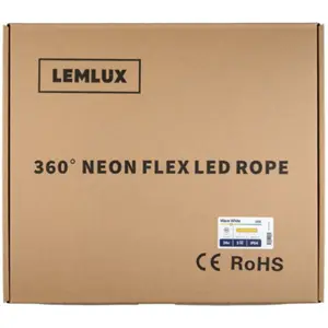 Tubo LED NEON FLEX 360° 4000K (blanco neutro) 24VDC 1000lm/m 14W/m IP64 - Ø18mm - 3m
