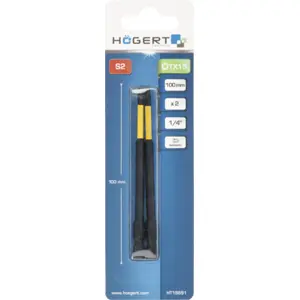 Conjunto de 2 Bits magnéticos 1/4'' Torx TX15 - 100mm