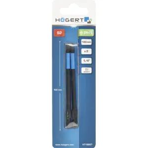 Conjunto de 2 Bits magnéticos 1/4'' Philips PH1 - 100mm