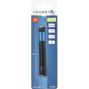 Conjunto de 2 Bits magnéticos 1/4'' Philips PH2 - 100mm