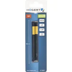 Conjunto de 2 Bits magnéticos 1/4'' Torx TX40 - 100mm