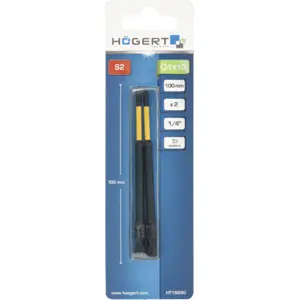 Conjunto de 2 Bits magnéticos 1/4'' Torx TX10 - 100mm