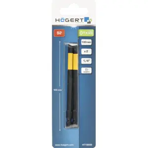 Conjunto de 2 Bits magnéticos 1/4'' Torx TX35 - 100mm