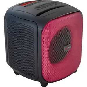 Coluna portátil amplificada 60W 6.5'' (BT/TWS/FM/USB/microSD/AUX/Karaoke) - IPX4 - Rebeltec