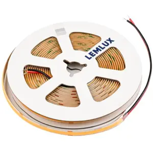 Tira LED COB 8mm 3000K (blanco cálido) 24VDC 600lm/m 6W/m IP65 - rollo de 5m