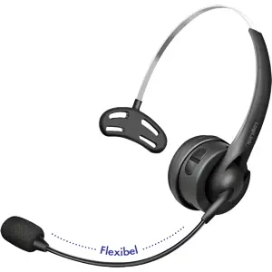 Auscultador headset Bluetooth 6.0 mono c/ microfone + controlo volume