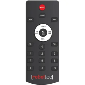 Coluna portátil amplificada 70W 2x6.5'' (BT/TWS/FM/USB/microSD/AUX/Microfone IN) - Rebeltec