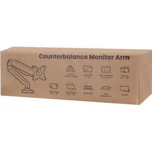 Suporte de mesa articulável para monitor de 17'' a 32'' (43 a 81 cm) - c/ mola a gás