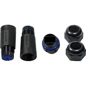União estanque para módulos e acopladores Keystone para exterior IP68
