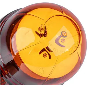 Sinalizador (pirilampo) LED 12V/24V de fixação flexível DIN 24mm - Laranja - IP56 - Ø129x241mm