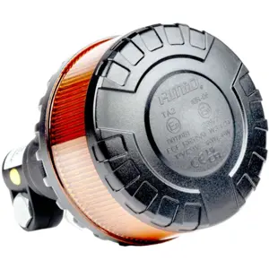 Sinalizador (pirilampo) LED 12V/24V de fixação flexível DIN 24mm - Laranja - IP6K9K - Ø110x169mm