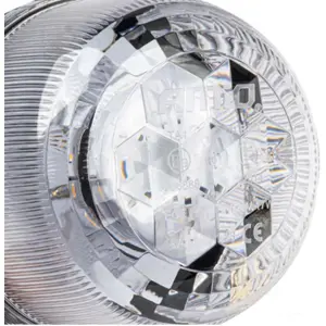 Sinalizador (pirilampo) LED c/ ficha de isqueiro - magnético / parafusos - Laranja - IP66 - Ø126x131mm