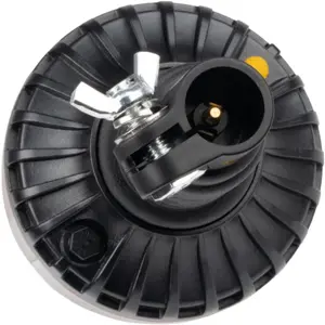 Sinalizador (pirilampo) LED 12V/24V de fixação flexível DIN 24mm - Laranja - IP6K9K - Ø110x169mm