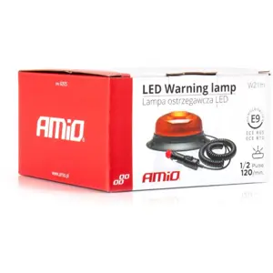 Sinalizador (pirilampo) LED 12V/24V con enchufe de mechero - magnético / tornillos - Naranja - IP56 - Ø113x64mm