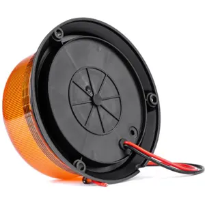 Sinalizador (pirilampo) LED 12V/24V fixação de parafusos - Laranja - IP56 - Ø68x136mm