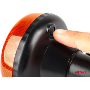 Sinalizador (pirilampo) LED 12V/24V - fixação DIN 24mm - Laranja  - IP56 - Ø86x97mm