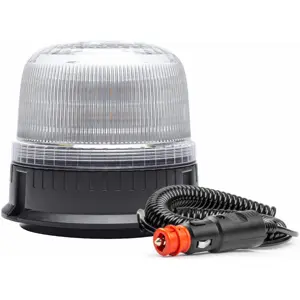 Sinalizador (pirilampo) LED c/ ficha de isqueiro - magnético / parafusos - Laranja - IP66 - Ø126x131mm