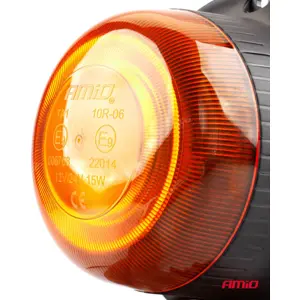 Sinalizador (pirilampo) LED 12V/24V con enchufe de mechero - magnético / tornillos - Naranja - IP56 - Ø113x64mm