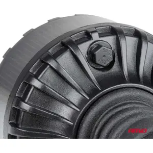 Sinalizador (pirilampo) LED 12V/24V de fixação flexível DIN 24mm - Laranja (Fumado) - IP6K9K - Ø110x169mm