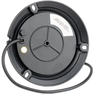 Sinalizador (pirilampo) LED 12V/24V c/ fios SYNC - fixação de parafusos - Laranja (fumado) - IP6K9K - Ø110x77
