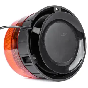 Señalizador (pirilampo) LED 12V/24V con enchufe de mechero - magnético / tornillo - Naranja - IP56 - Ø142x169mm