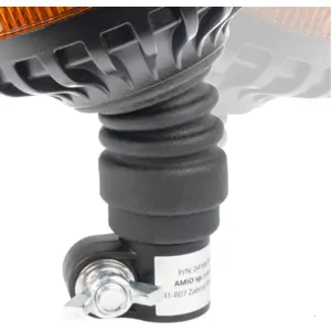 Sinalizador (pirilampo) LED 12V/24V de fixação flexível DIN 24mm - Laranja - IP6K9K - Ø110x169mm