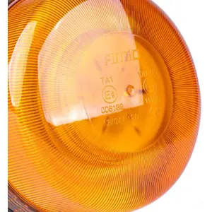 Sinalizador (pirilampo) LED 12V/24V con enchufe de mechero - magnético / parafuso - Naranja - IP56 - Ø136x87mm
