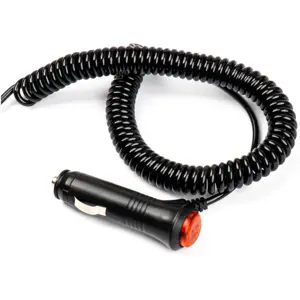 Señalizador (pirilampo) LED 12V/24V con enchufe de mechero - magnético / tornillo - Naranja - IP56 - Ø142x169mm