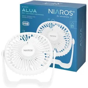 Mini ventoinha USB 3W Ø15cm branco
