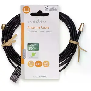 Cable SMA macho/hembra (RG174) - 3m