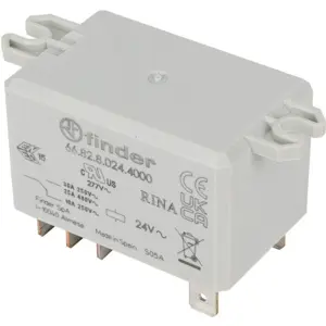 Relé 24VDC 30A DPDT (8 Faston)