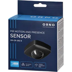 Sensor de movimento e presença PIR (3 sensores) 2000W IP65 360º preto